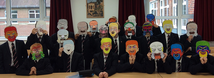 Year Roman Masks - Abingdon Senior School